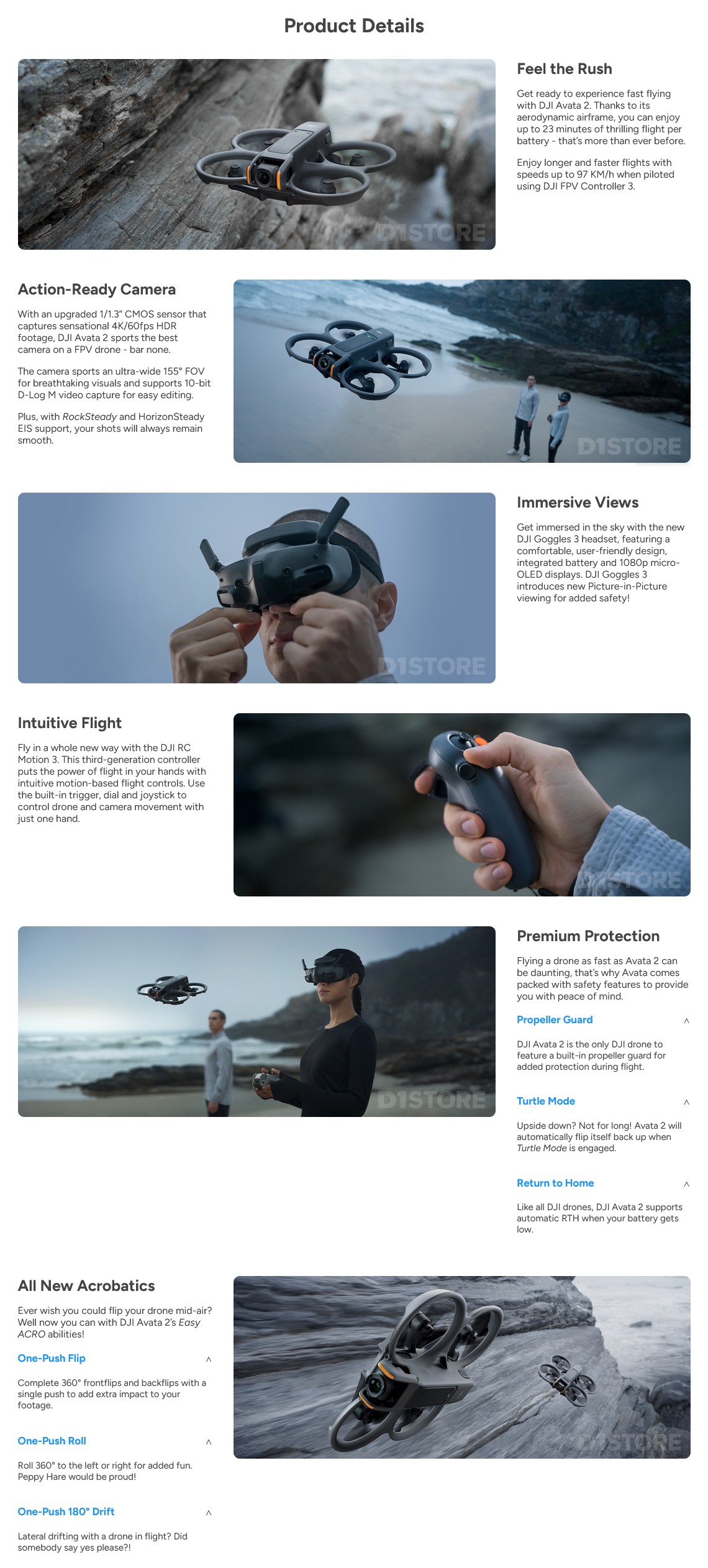 DJI Avata 2 Fly More Combo (Single Battery)