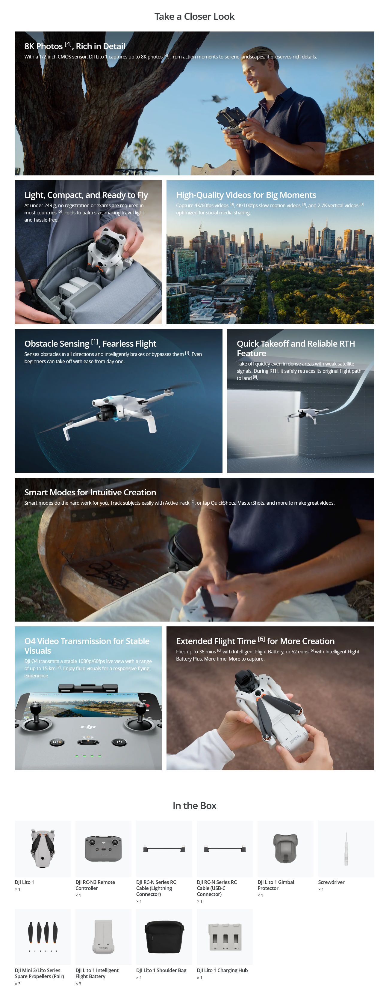 DJI Lito 1 Fly More Combo w/ DJI RC-N3