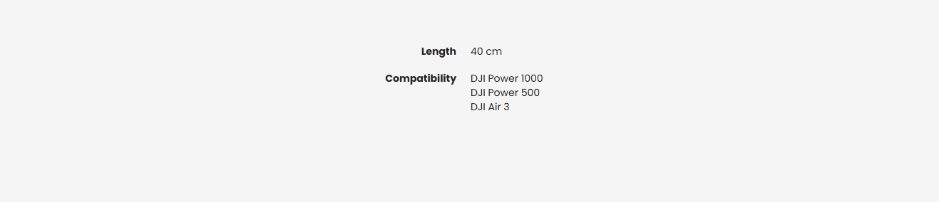 DJI Power SDC to DJI Air 3 Fast Charge Cable