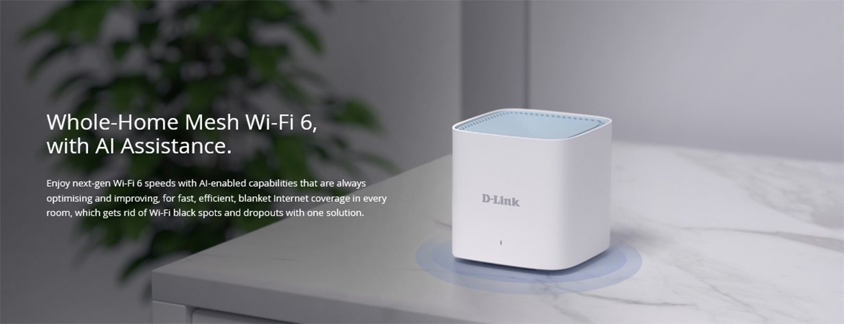 D-Link EAGLE PRO AI M15 AX1500 Mesh System - 3 Pack
