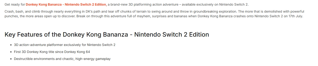 Donkey Kong Bananza - Nintendo Switch 2 Edition