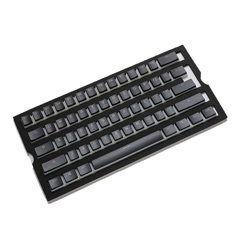 Ducky PBT Doubleshot Pudding Keycaps Black DKSA108USPDAWNO2 Mwave