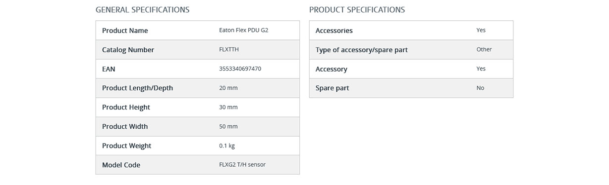 Eaton FlexPDU G2 Temperature and Humidity Sensor