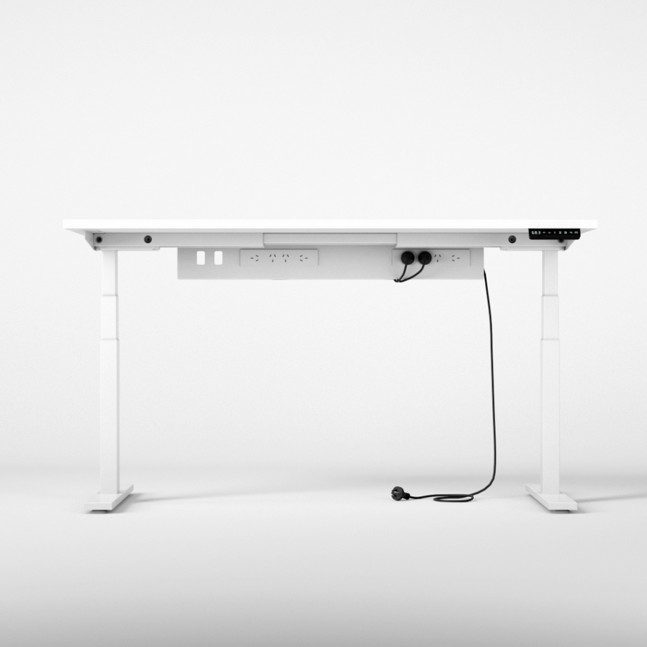 Elevate Ergonomics Cable Management Tray - White