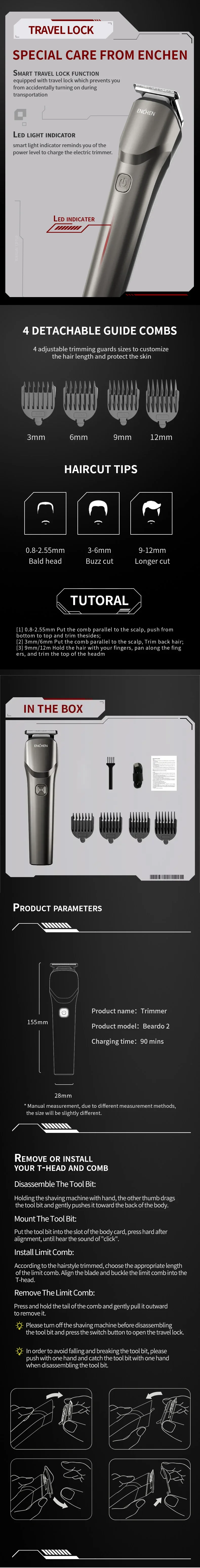 Enchen Beardo 2 Beard Body Trimmer