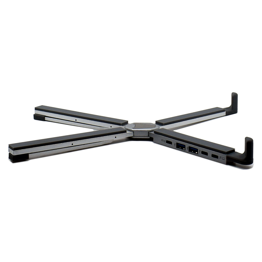 Ergoapt Axis Laptop Stand with Integrated USB Hub - OPC17X | Mwave