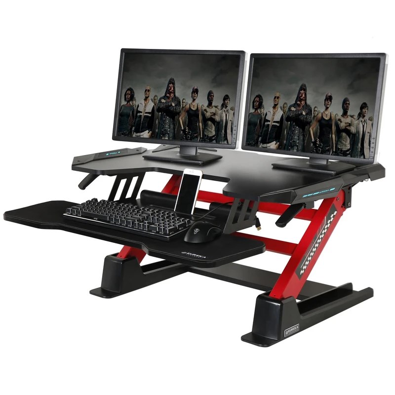 Eureka Ergonomic 36 Height Adjustable Stand Up Desk Converter Black Eureka Ergonomic 36 Height Adjustable Stand Up Desk Converter Black