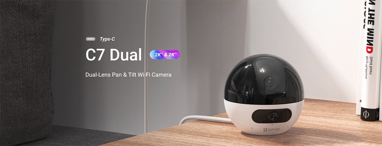 EZVIZ C7 Dual 2K+ Wi-Fi Dual-Lens Security Camera