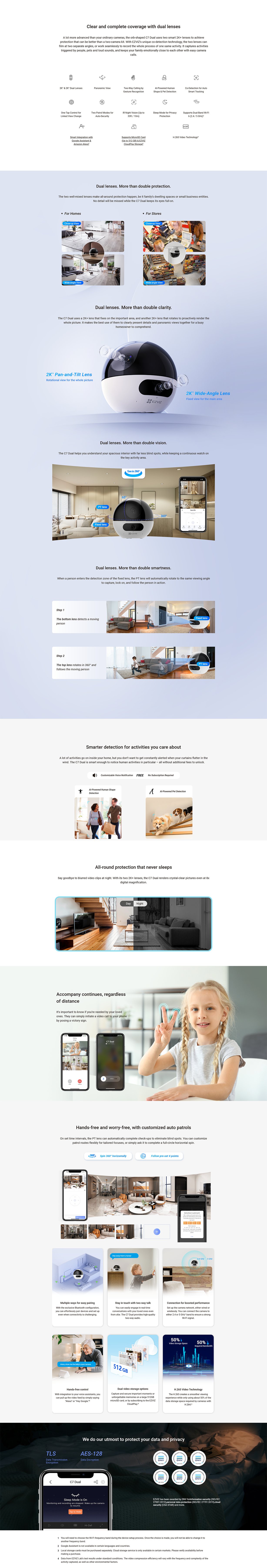 EZVIZ C7 Dual 2K+ Wi-Fi Dual-Lens Security Camera