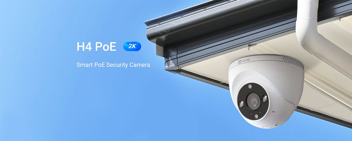 EZVIZ H4 2K PoE Smart Security Camera