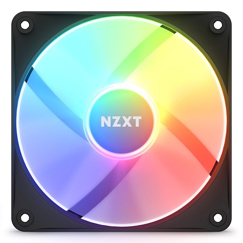 NZXT F120 120mm RGB Core Case Fan - Single (Black)(RF-C12SF-B1) - 1