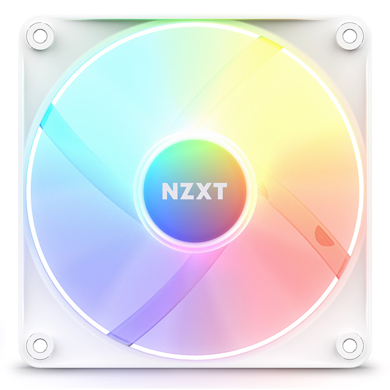 NZXT F120 120mm RGB Core Case Fan with RGB Controller 3 Pack (White
