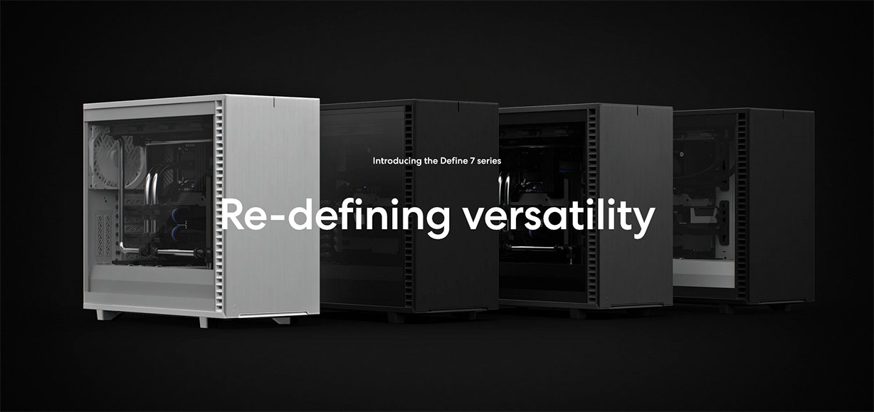 Fractal Design Define 7 Mid-Tower E-ATX Case - Black