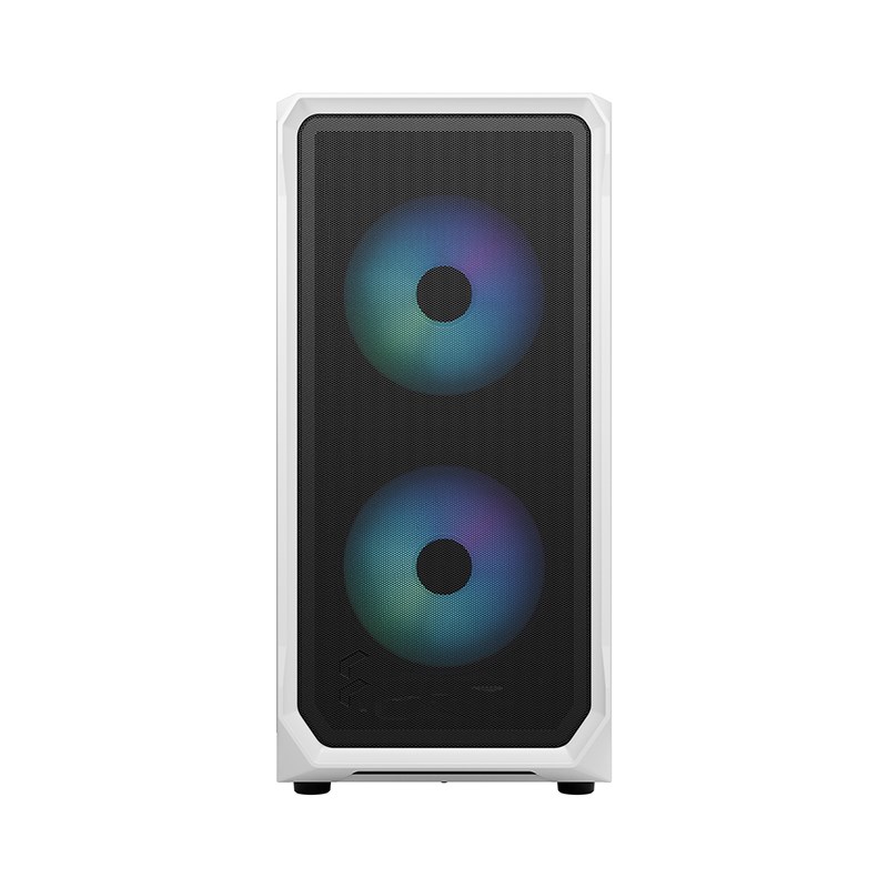 Fractal Design Focus 2 RGB Tempered Glass MidTower ATX Case White FDCFOC2A04 Mwave