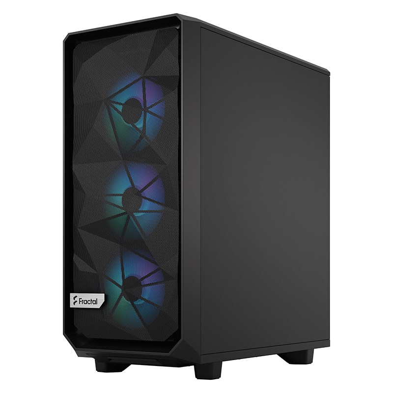 Fractal Design Meshify 2 Compact Lite RGB Black TG Light Tint Mid-Tower ...