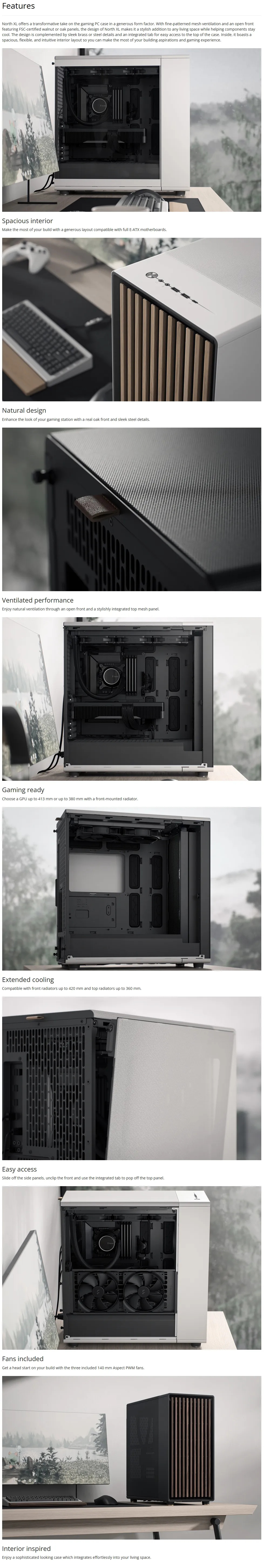 Fractal Design North XL E-ATX Case - Charcoal Black Mesh
