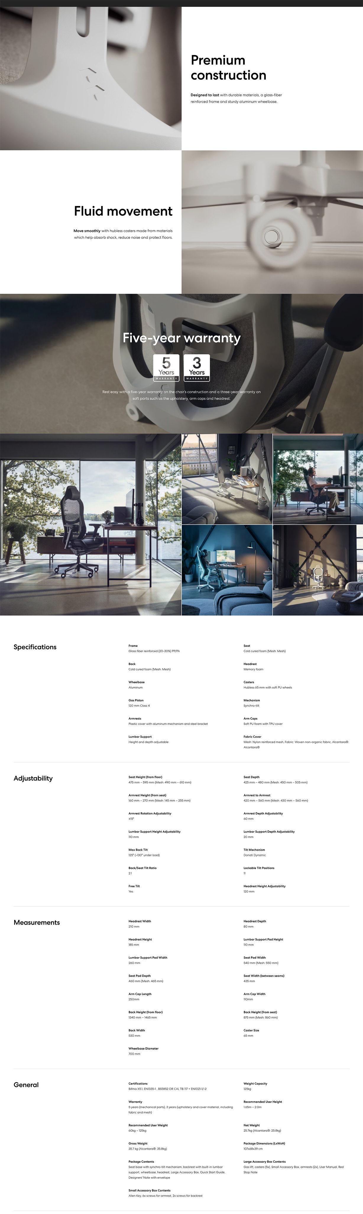 Fractal Design Refine Gaming Chair - Alcantara