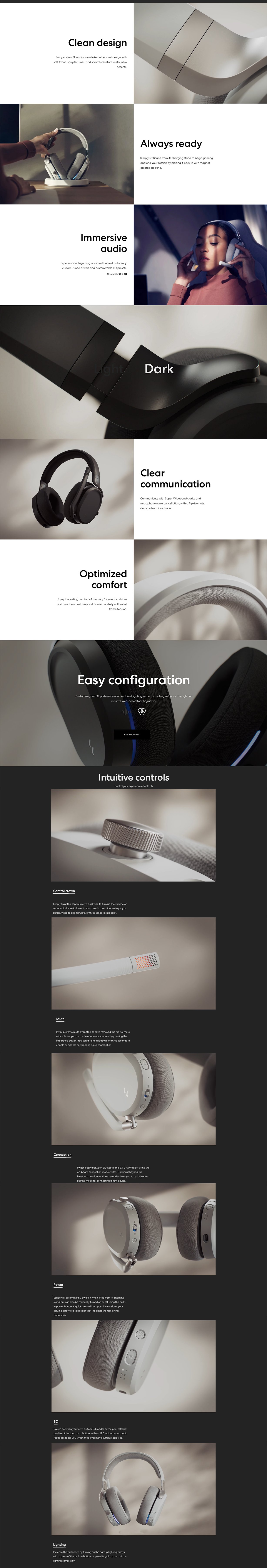 Fractal Design Scape Wireless Gaming Headset - Dark