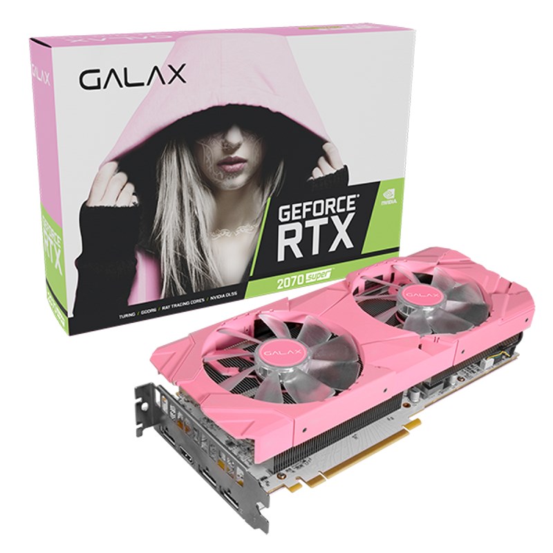 Galax Geforce Rtx 2070 Super Ex 1 Click Oc 8gb Video Card Pink