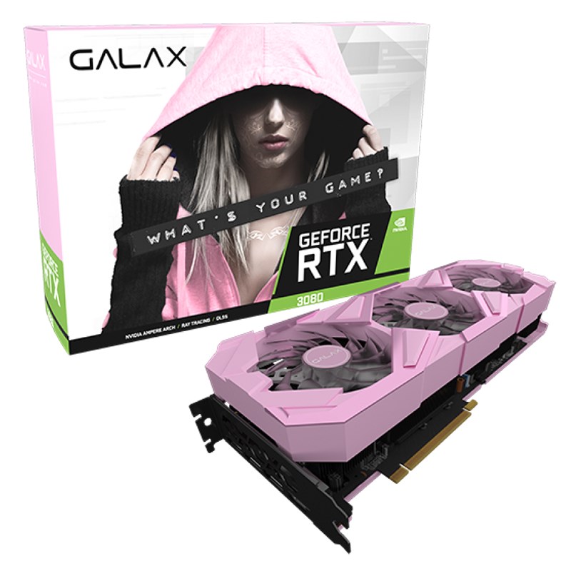 GALAX GeForce RTX 3080 EX Gamer 1-Click OC 10GB Video Card Pink