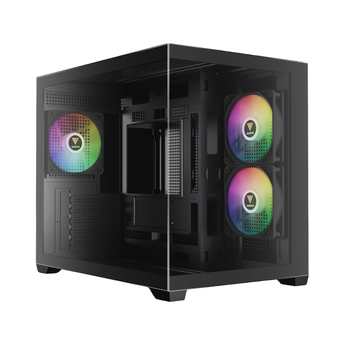 Gamdias AURA GC10M V2 Tempered Glass Panel M-ATX PC Case w/ ARGB