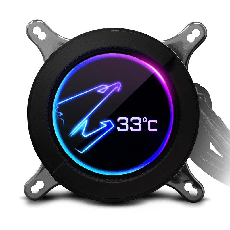 cpu liquid cooler with screen