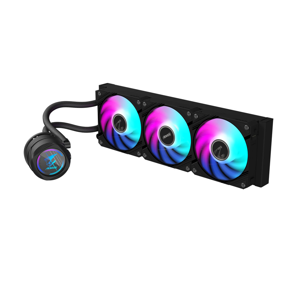 Gigabyte AORUS WATERFORCE II 360 AIO 360mm ARGB Liquid Cooler - AORUS ...
