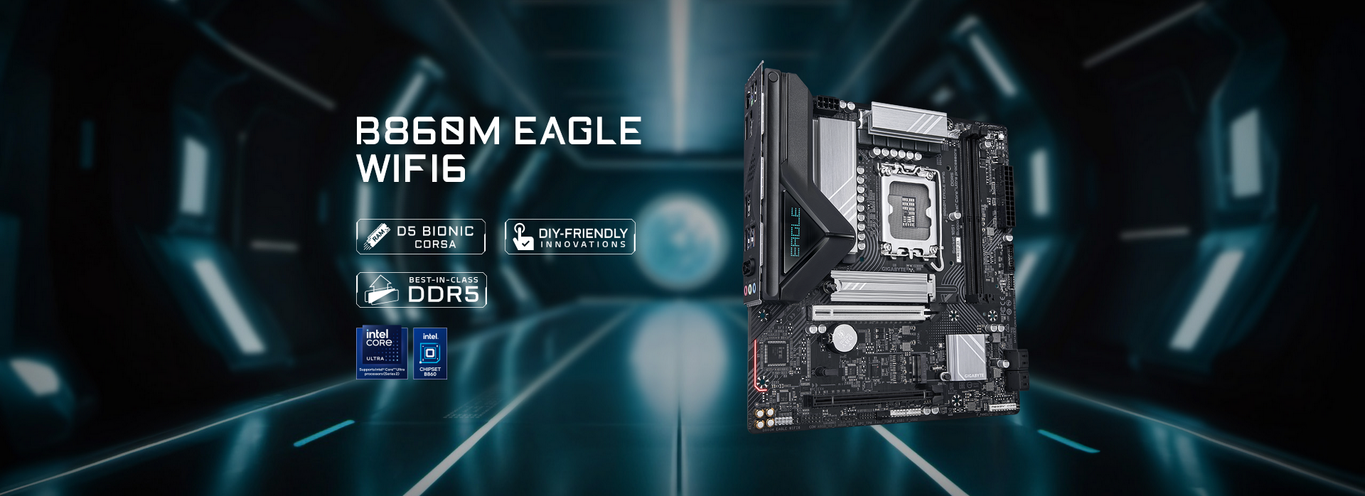 Gigabyte B860M EAGLE WIFI 6 Intel LGA 1851 Micro-ATX Motherboard