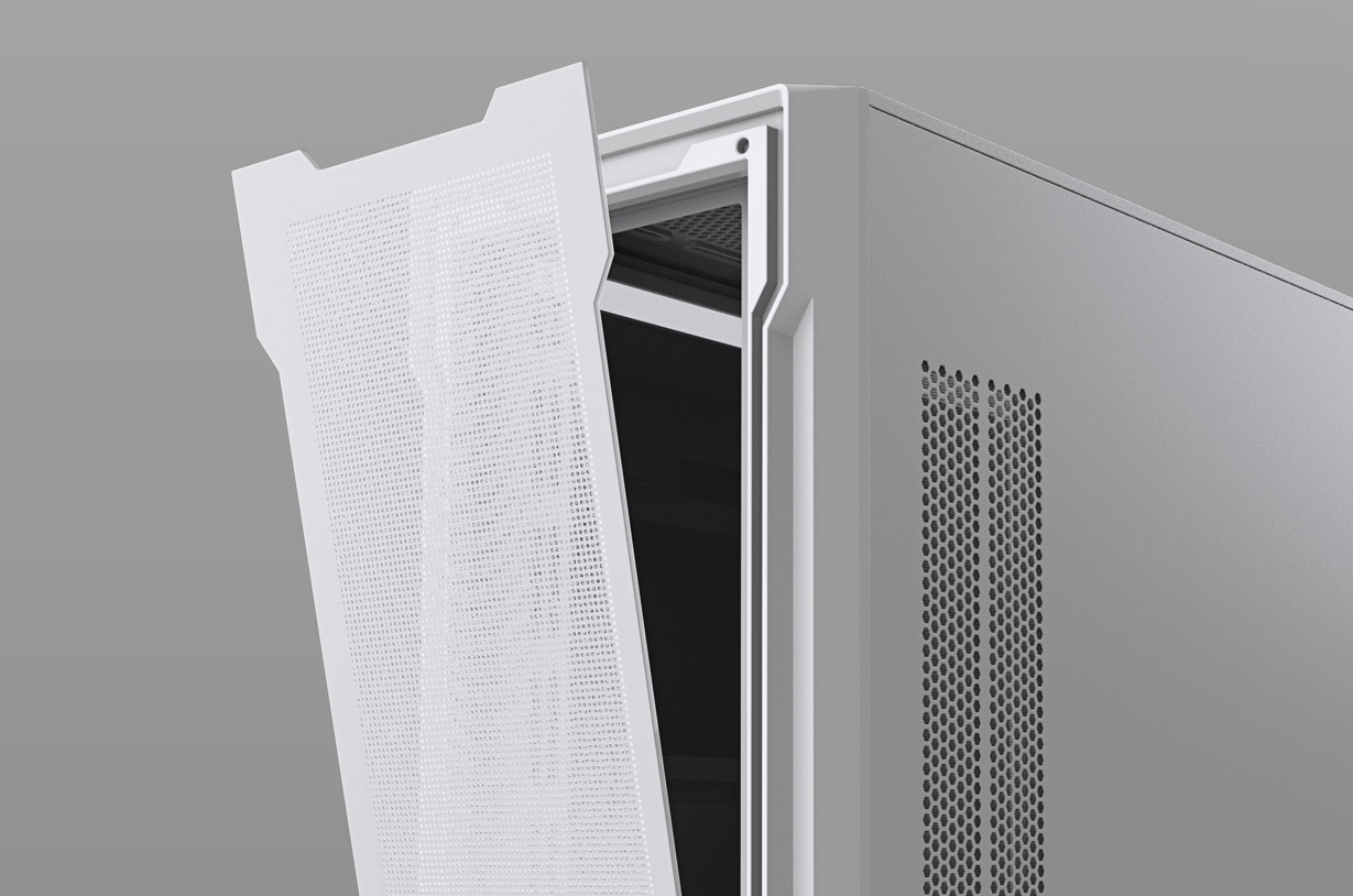 Gigabyte C102 GLASS ICE Tempered Glass Mid Tower Micro ATX Case - White