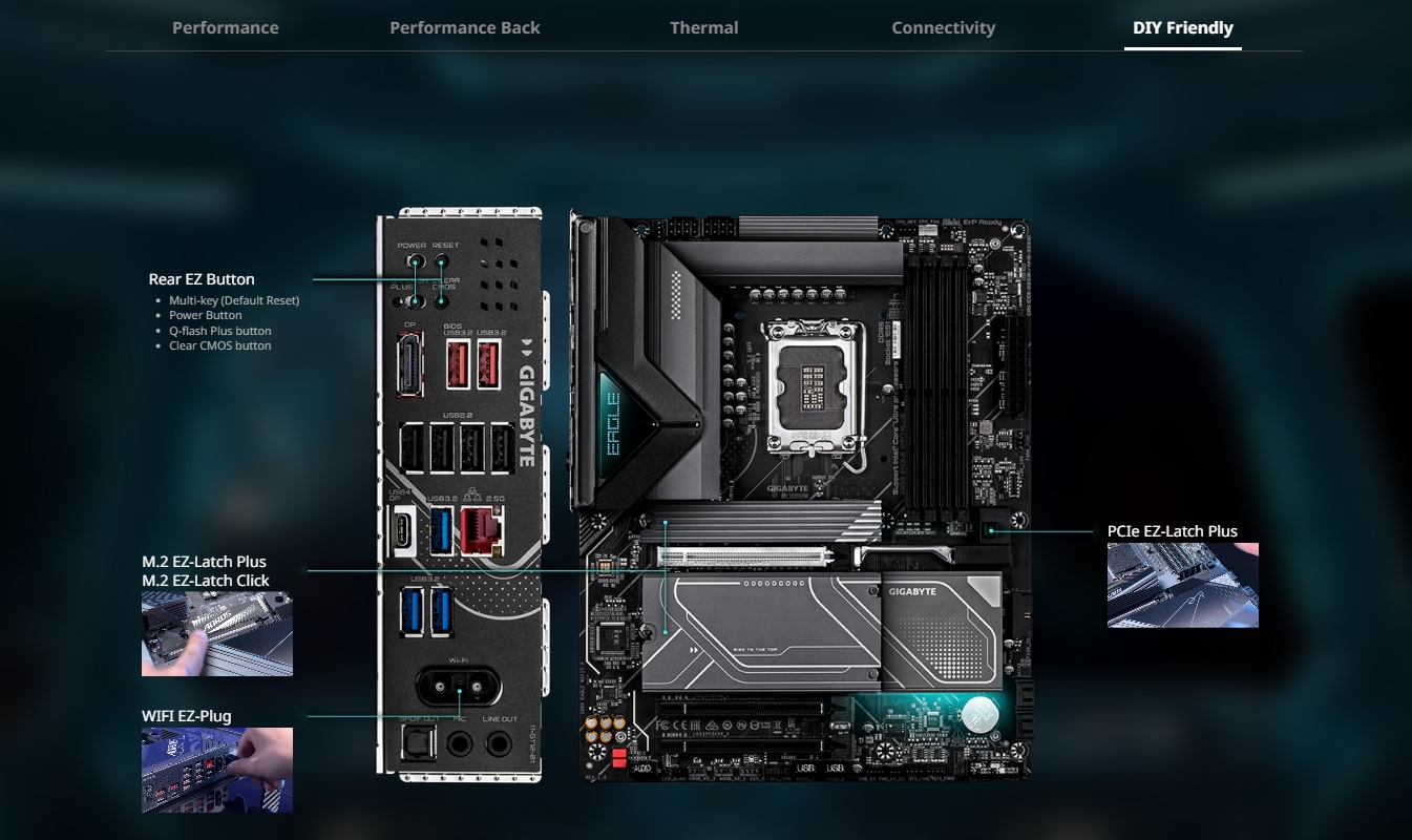 Gigabyte Z890 EAGLE WIFI7 PLUS LGA 1851 ATX Motherboard
