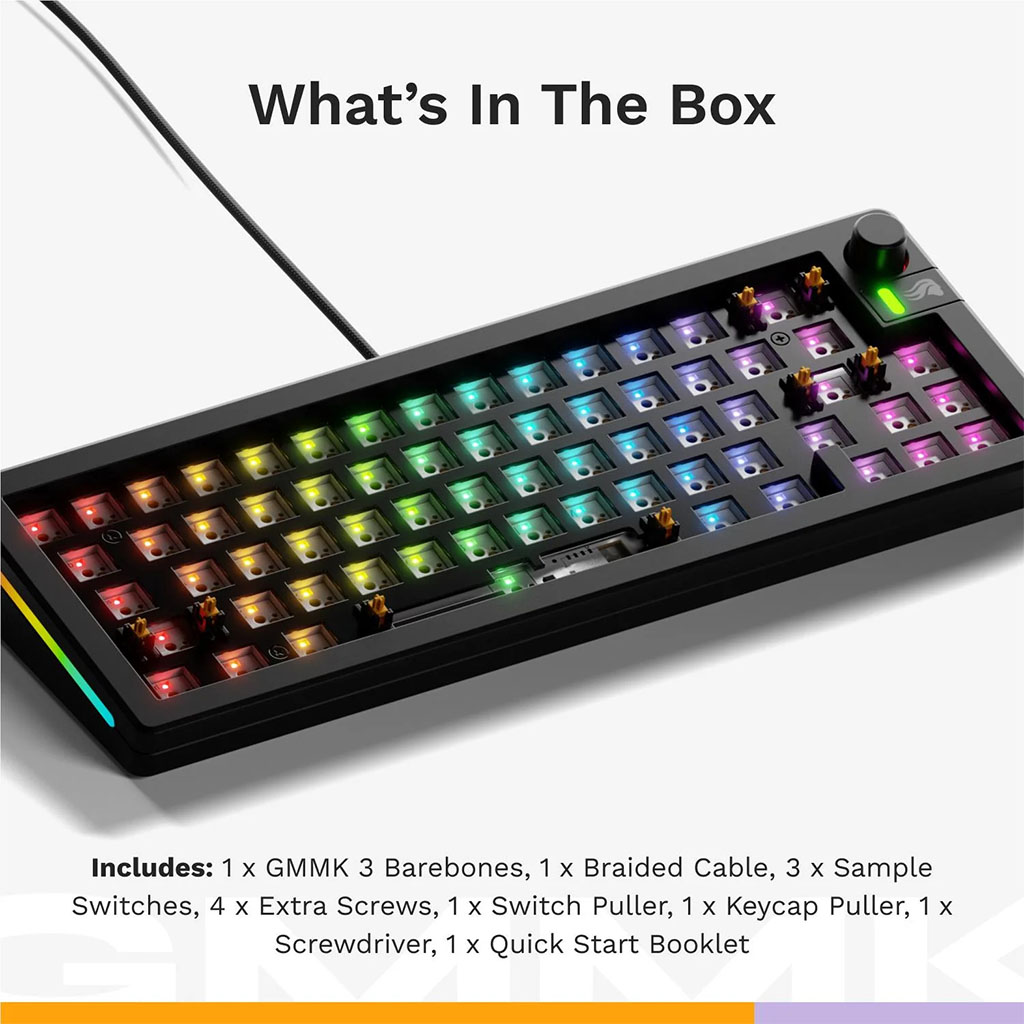 Glorious GMMK 3 65% Barebone Wired Gaming Keyboard