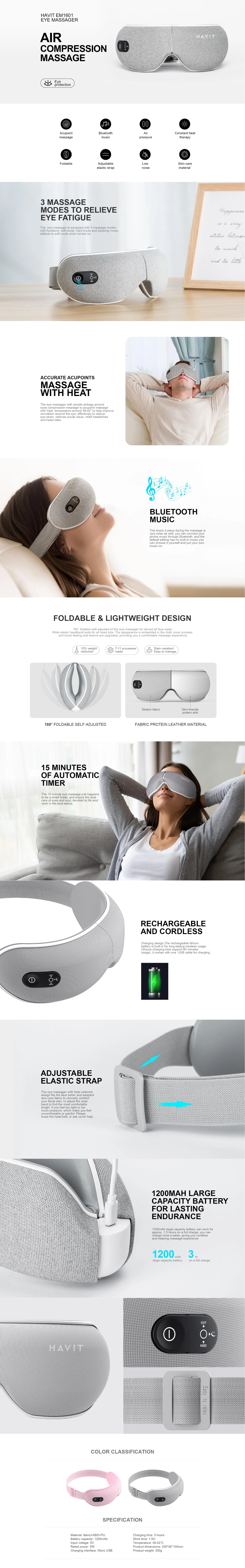Havit EM1601 Eye Massager