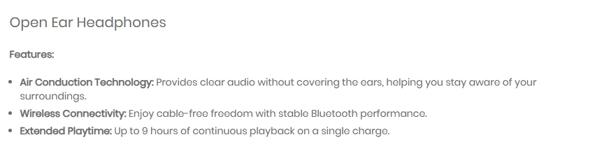 Havit FreeGo Pro Bone Conduction Headphones Earphone - Beige