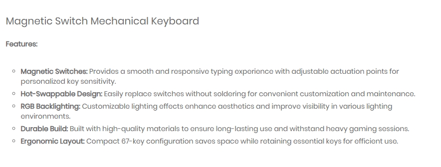 Havit KB900L Magnetic Switch Mechanical Keyboard