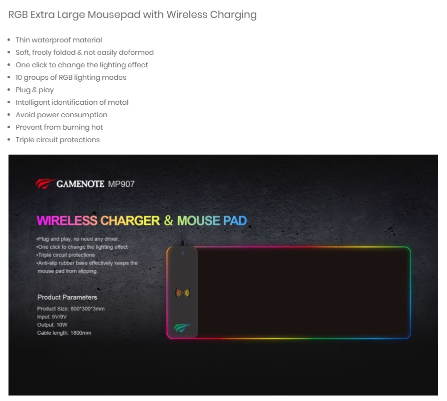 Havit MP907 RGB Mousepad