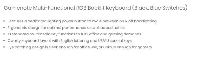 Havit Multi Function Backlit Gaming Keyboard