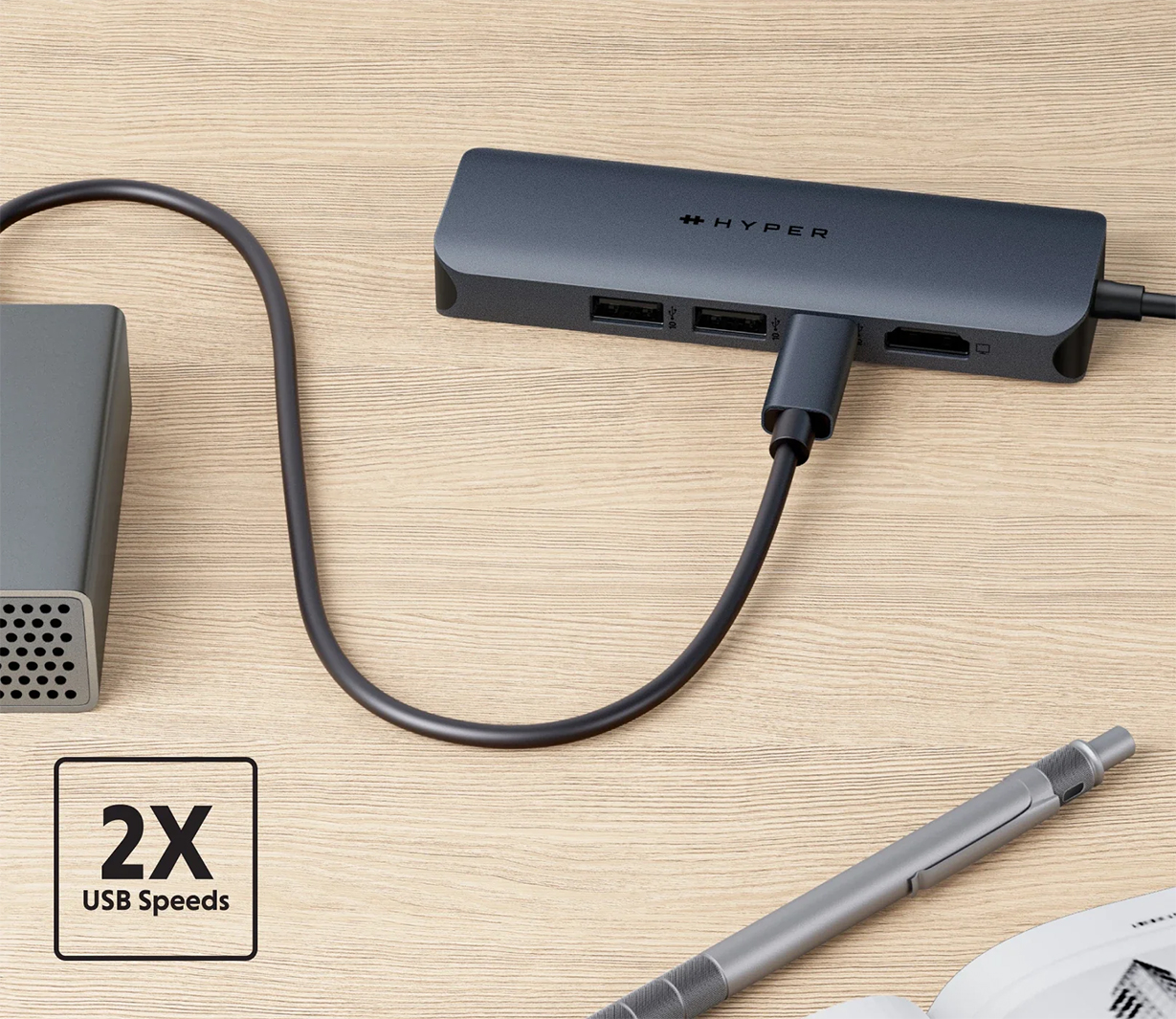 Hyper HyperDrive Next 6-Port USB-C Hub with 100W Power Delivery