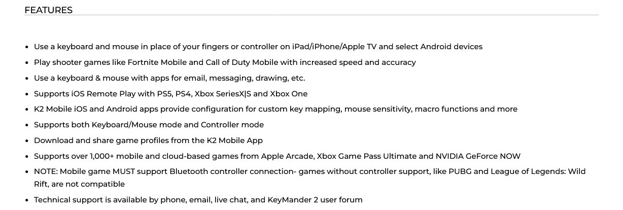 IOGEAR KeyMander 2 Mobile Keyboard/Mouse Adapter