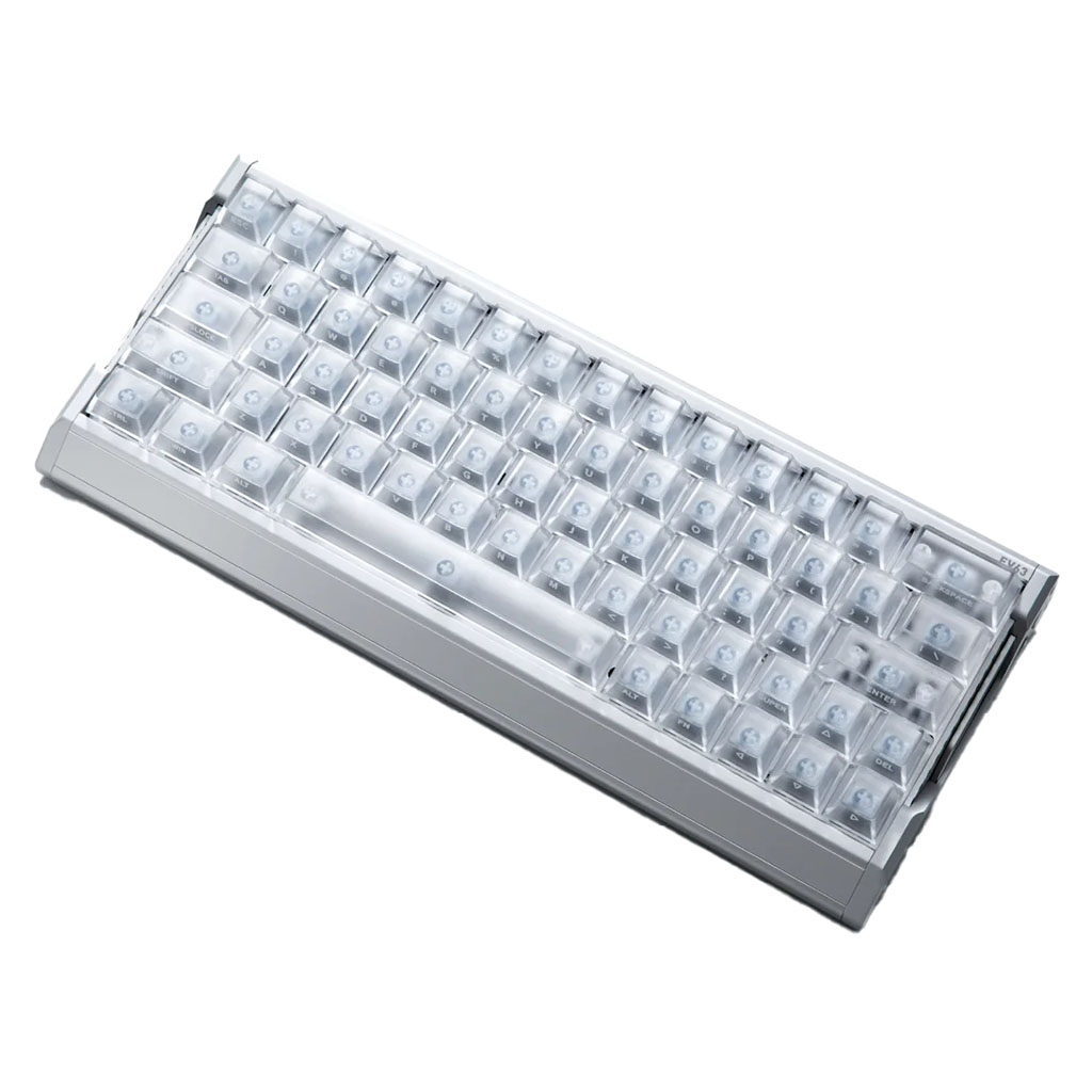 IQUNIX EV63 Hall Effect 8K RGB Wired Silver Blade RS Gaming