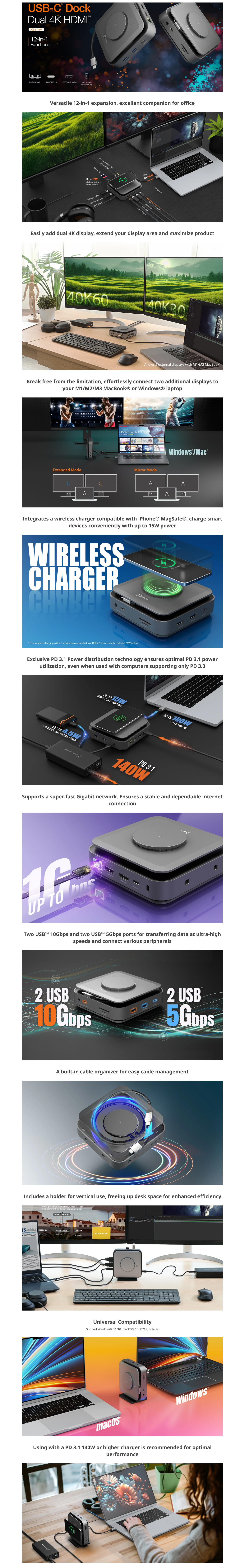 j5create JCD3199 USB-C Dual 4K HDMI Dock