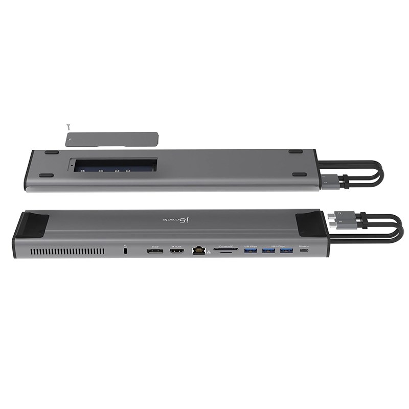 j5create JCD552 M.2 NVMe USBC Gen 2 Dual Display Docking Station
