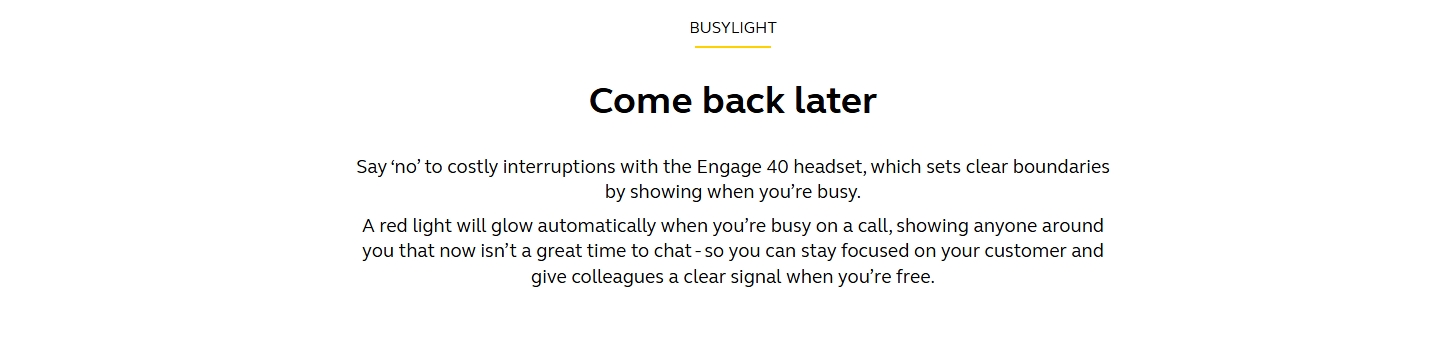 Jabra Engage 40 MS Mono Inline Link Headset - USB-C/A