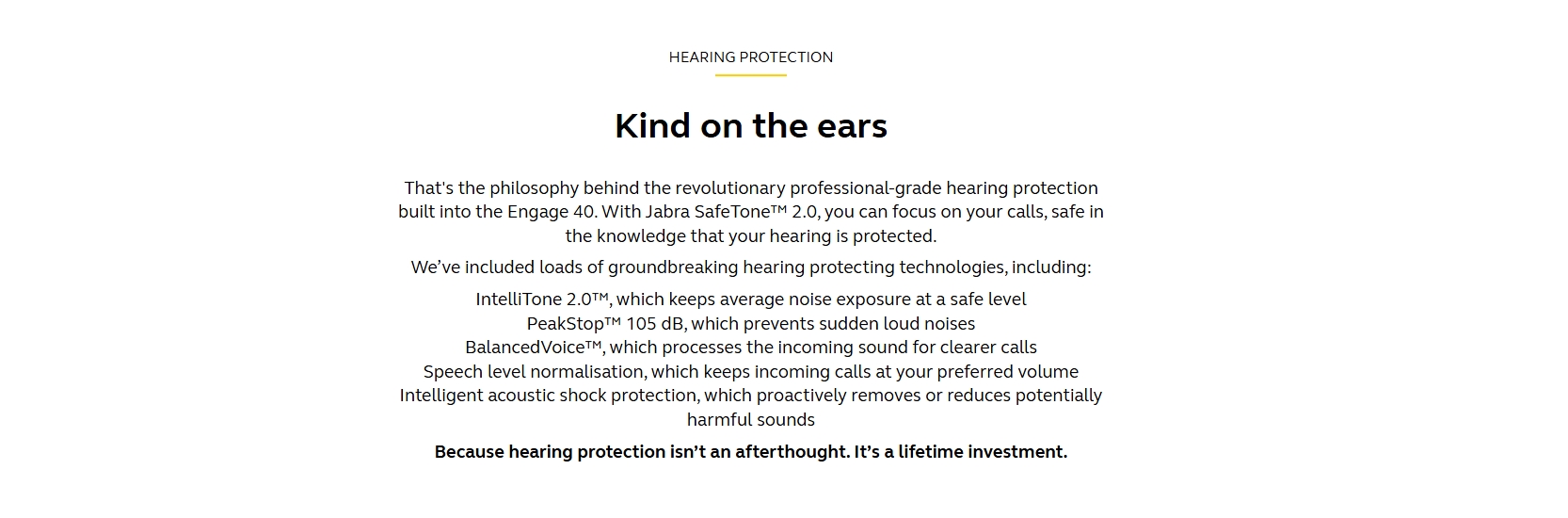 Jabra Engage 40 MS Mono Inline Link Headset - USB-C/A