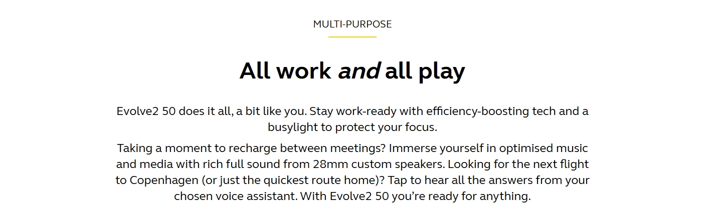 Jabra Evolve2 50 UC Mono ANC Headset - USB-C/A