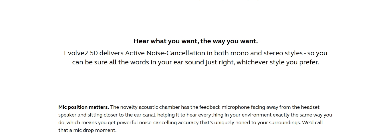 Jabra Evolve2 50 UC Mono ANC Headset - USB-C/A