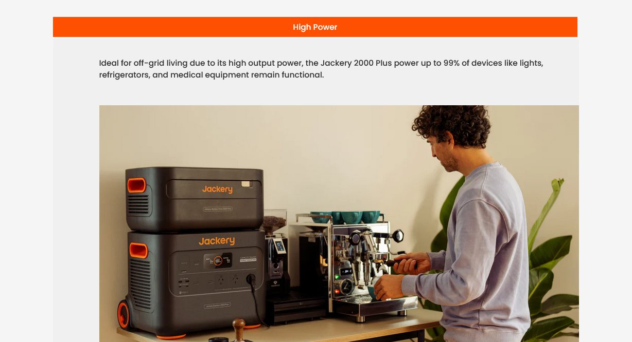 Jackery Explorer 2000 Plus Portable Power Station - 2042.8Wh