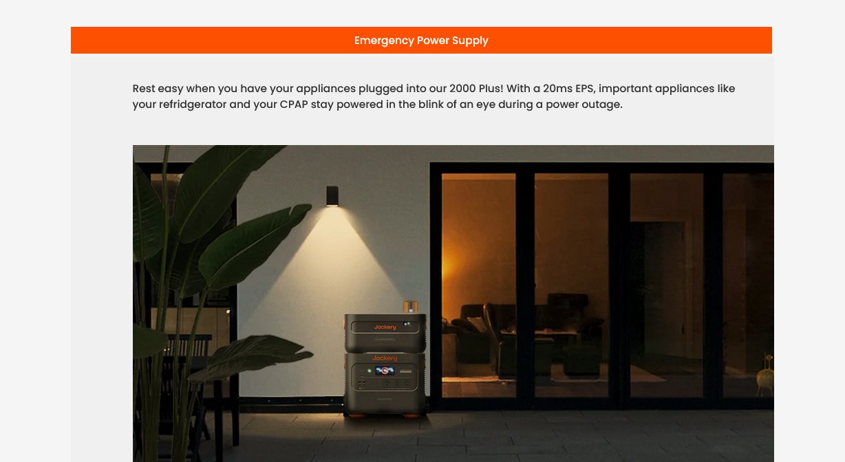 Jackery Explorer 2000 Plus Portable Power Station - 2042.8Wh