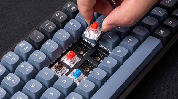Keychron K2 Pro Wireless Hot-Swappable RGB Aluminium Keyboard - K Pro Red - Desktop Overview 7