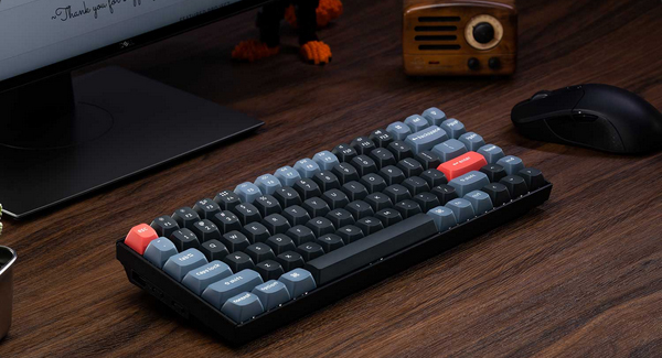 Keychron K2 Pro Wireless Hot-Swappable RGB Aluminium Keyboard - K Pro Red - Desktop Overview 3