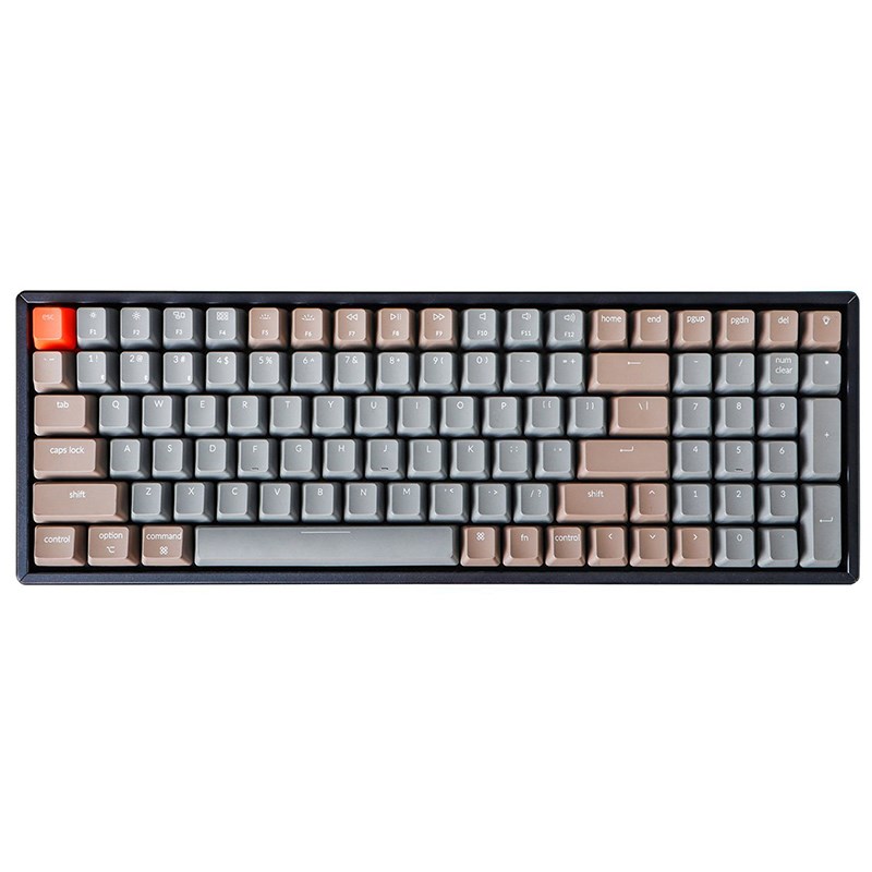 Keychron K4 Mechanical Keyboard Bluetooth Gaming Keyboard for Mac Windows PC Gamer Wireless Mechanical Keyboard with White LED Backlight//Gateron Brown Switch//Wired USB C 96/% Layout